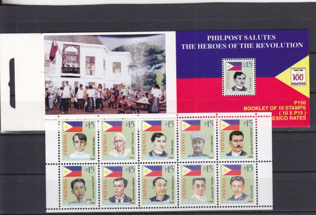 PILIPINAS  ФИЛИППИНЫ  Революционеры  Буклет  1998  Сост**
