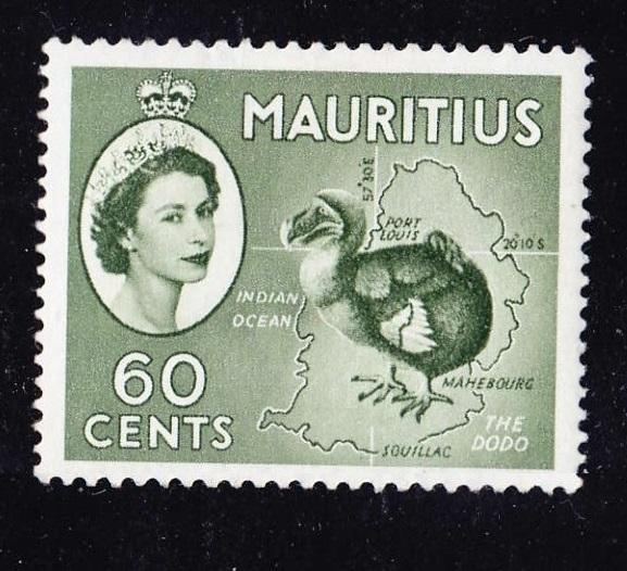 британская Aфpикa QEII колония MAURITIUS 1954 60c* 15.00€!!!!!