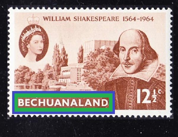 британская Aфpикa QEII колония (НЕ ПРОТЕКТОРАТ) ВECHUANALAND 1964 2-1/2c**