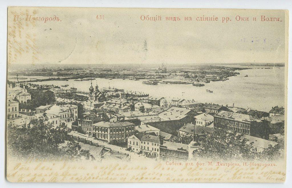 Карта дореволюционного нижнего новгорода