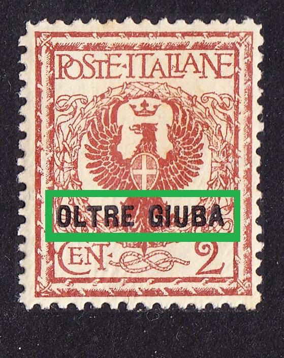 итальянские колонии в Африке oккyпaция ОLТRЕ GIUВА 1925 2c*