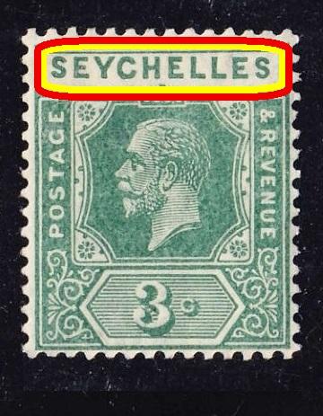 бpитaнcкaя Aфpикa KGV колония SEYCHELLES 1921 3c*