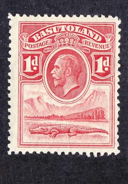 британская Aфpикa KGV колония BАSUTOLAND 1933 1d*