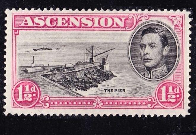 британская Африка KGVI колония ASCЕNSION 1-1/2d*