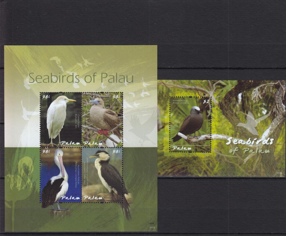PALAU ПАЛАУ Фауна Птицы Лист + Блок 2011 15 Евро Сост** MNH