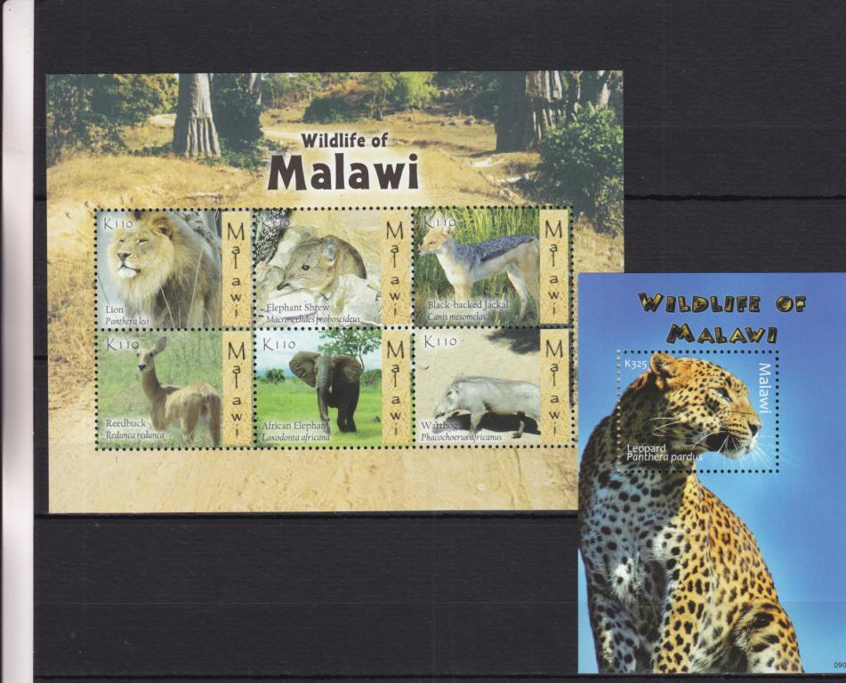 MALAWI  МАЛАВИ   Фауна    Лист + Блок  Сост**