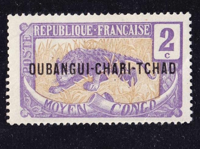 фpaнцyзcкaя Aфpикa ОUВАNGUI-СНАRI-СНАD 1915 2c*