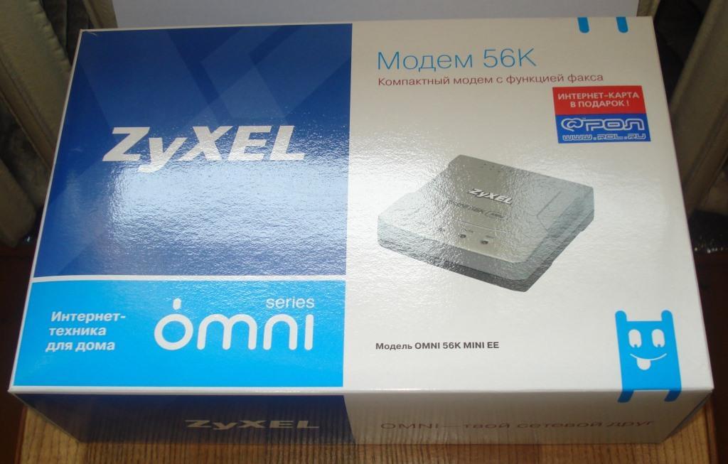 ZyXEL Omni 56K ЕЕ - внешний модем