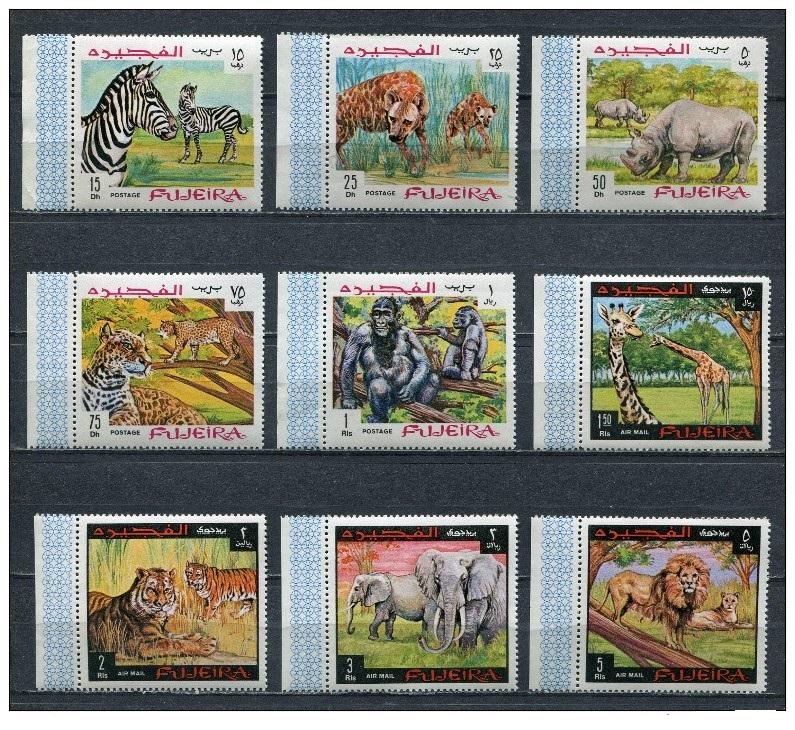 Фуджейра.слоны.кошки.др.зубц.1969г.** 10 евро.