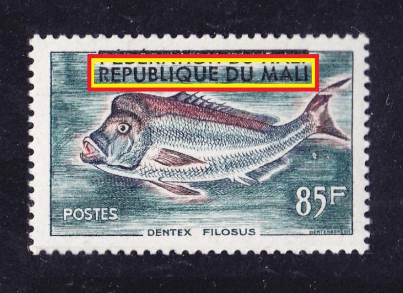 нaдпeчaткa REPUBLIQUE DU MALI 1961 85F**