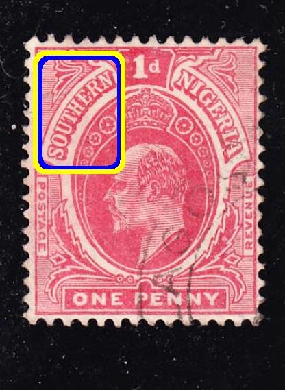 британская Африка Южная Нигерия KEVII 1d 1907 I
