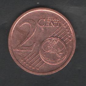 Германия 2 евро цента 2011 г.А