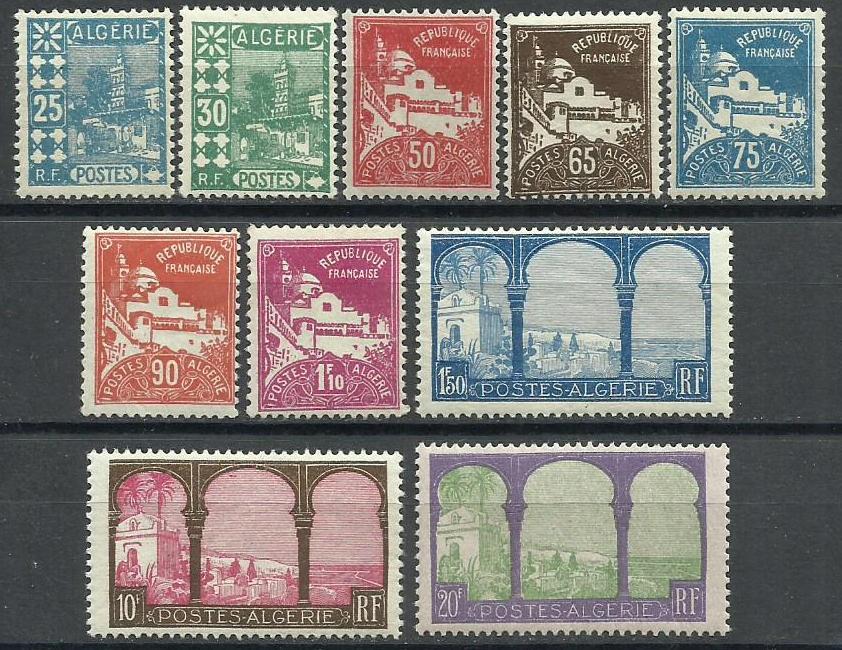 Алжир, 1927 г. Ивер 78-85 полная серия * кат. 130 евро