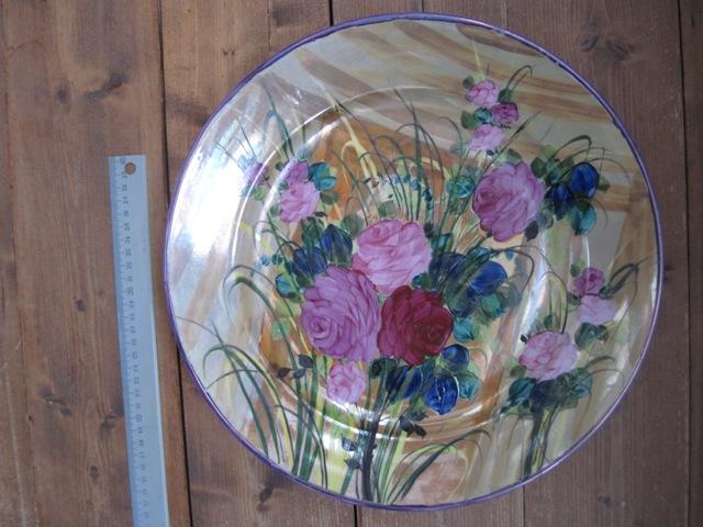 Яснецов. Фарфор. Тарелка.Авторская.Дулево.Большая.