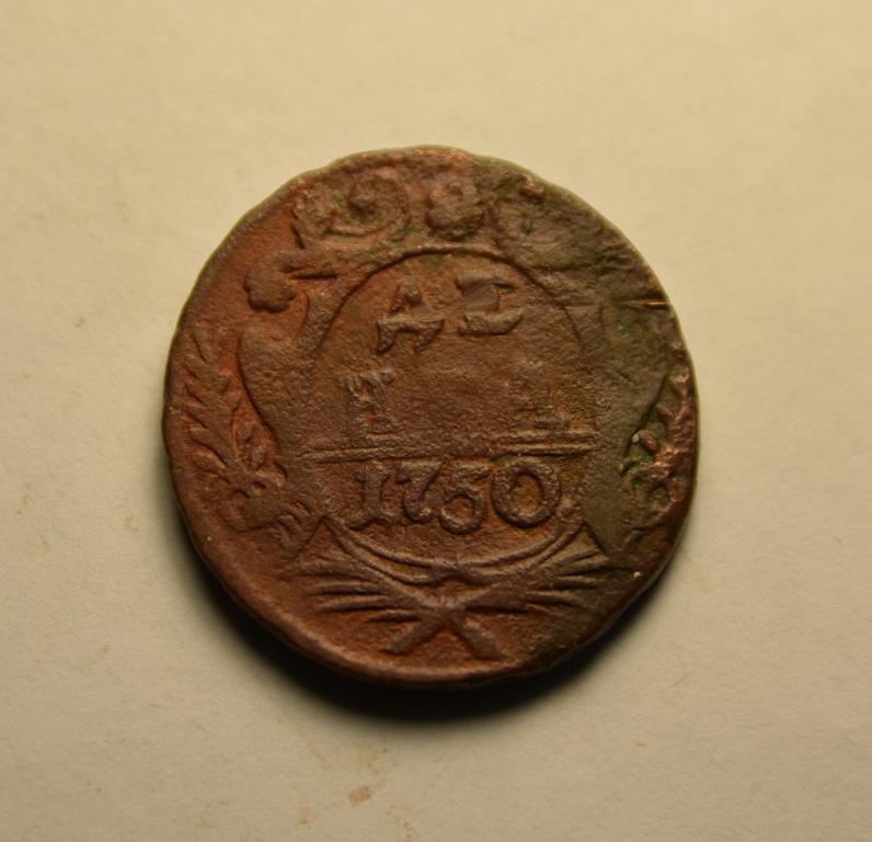 Деньга 1750г №2