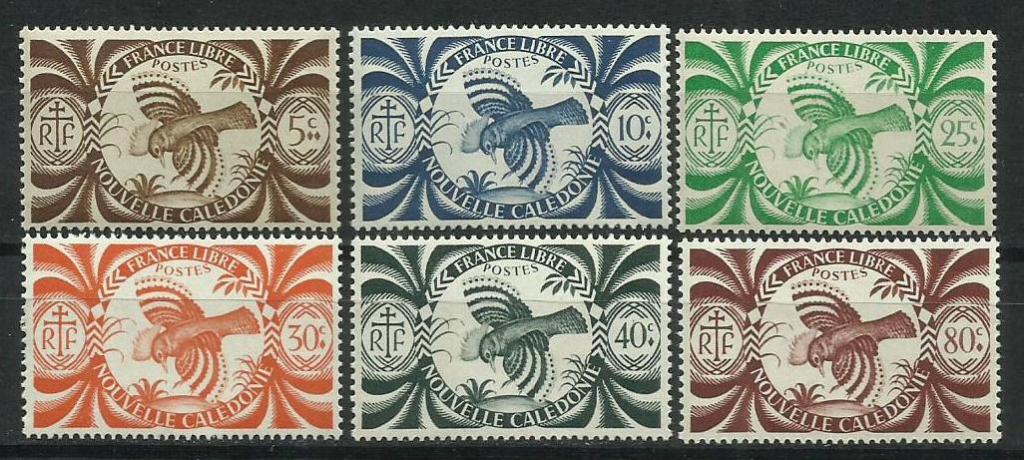 Новая Каледония, 1943 г. Ивер 230-243 полная серия **