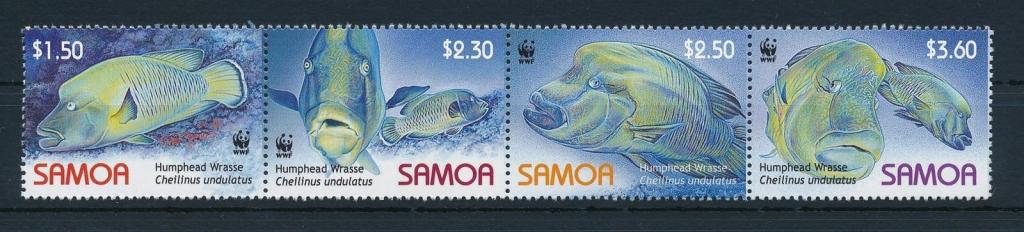 Самоа 2006 Mi 1034-7 Рыбы WWF серия MNH