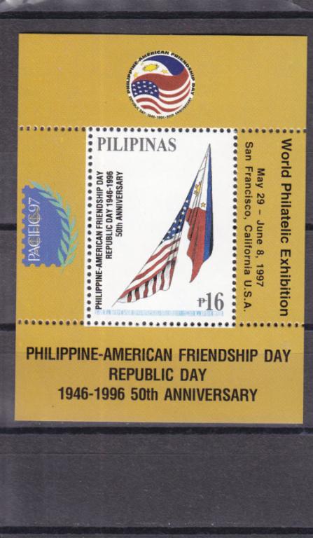 PILIPINAS    Дружба с США   Флаг  Блок № 101  1997  Сост**