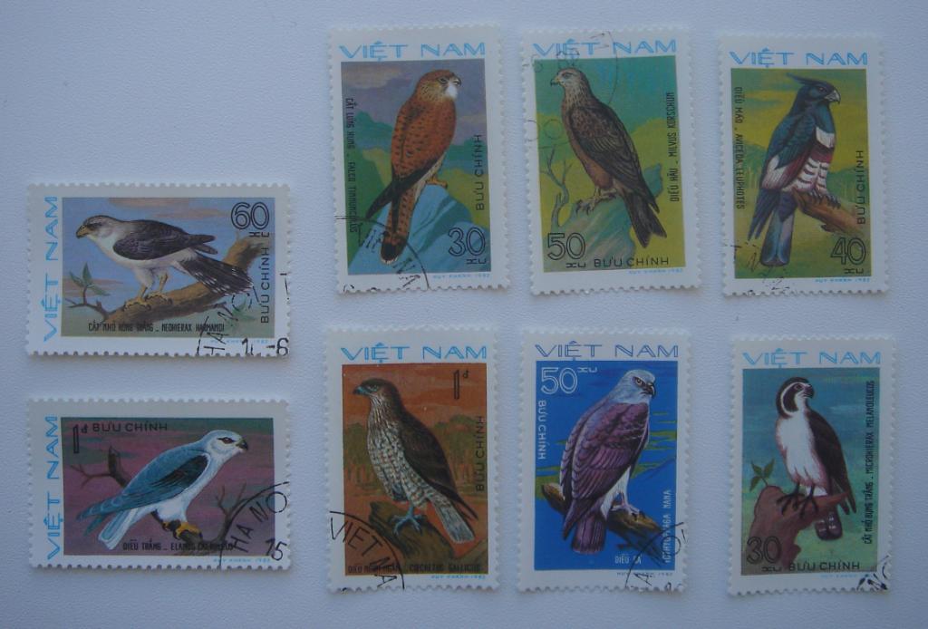 Вьетнам 1982 Mi 1232-9 Птицы серия MNH