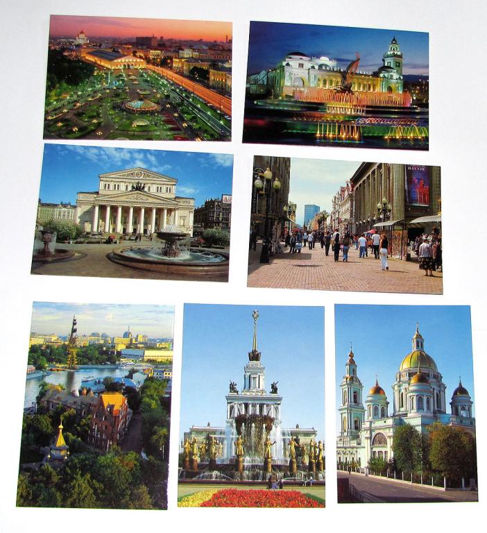 Подписывать, открытки с видами москвы набор