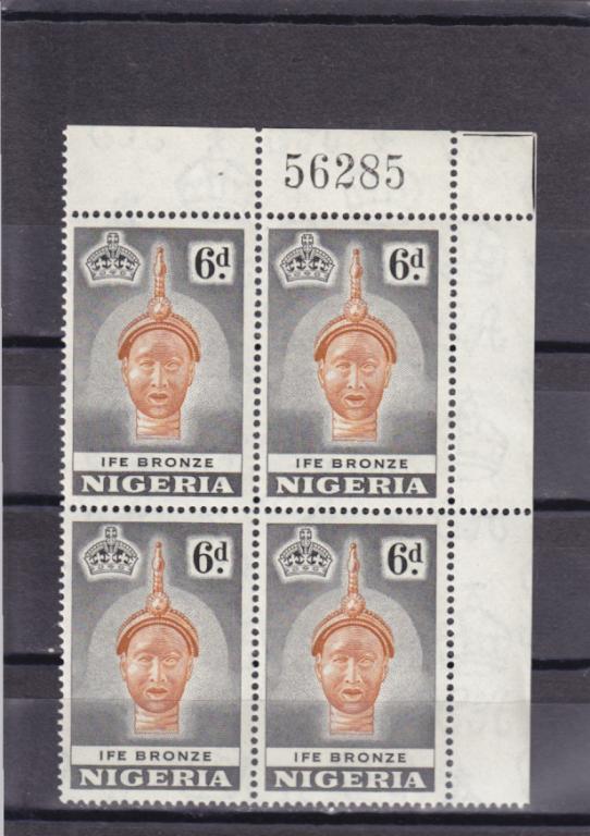 NIGERIA   НИГЕРИЯ    Артефакты    № 78  1953     Угол  Сост**