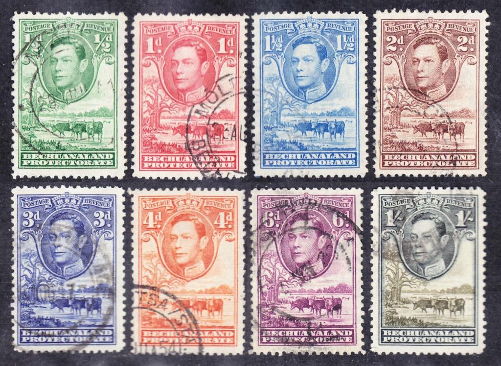 British Commonwealth KGVI BECHUANALAND комплект 24.30€!!!!!!!!!!