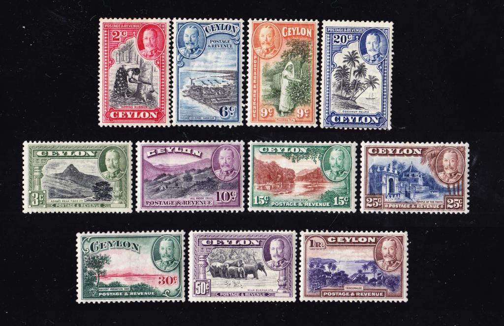 British Commonwealth KGV 1935-1936 CEYLON*