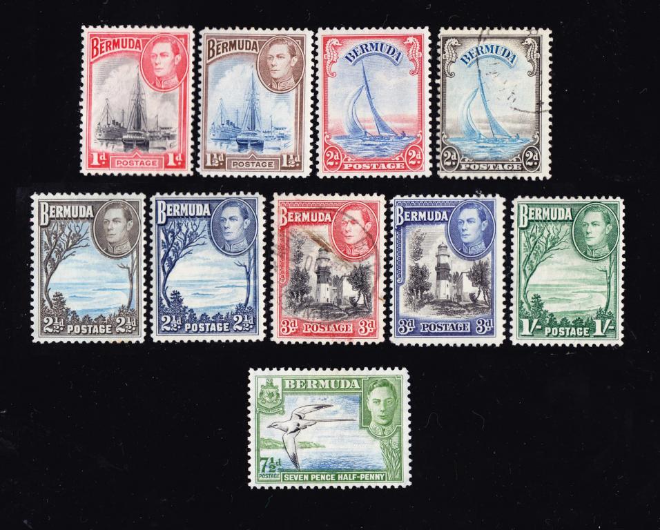 British Commonwealth KGVI BERMUDA комплект 41.50€!!!!!!!!!!