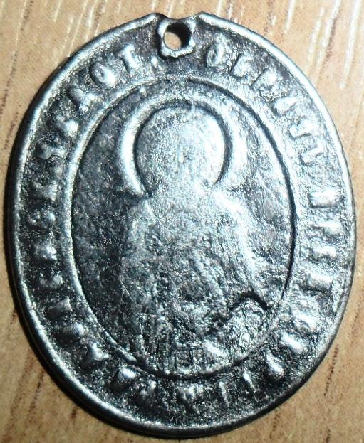 Медальон.Серебро 84.Радонежский и Черниговская.Иконы Образки старинные 84 проба