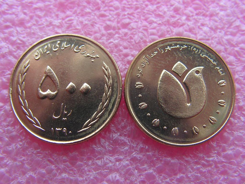 Иран 500 риалов 2011(1390) цветок unc