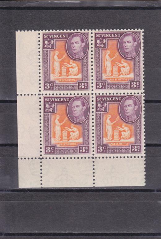 ST.VINCENT    Юстиция  № 142   1949   Кварт   Угол   Сост**