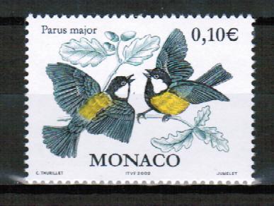 Монако 2002 Птицы Фауна Стандарт 1м**