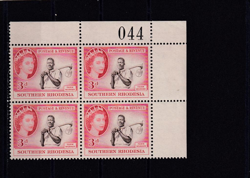 SOUTHERN RHODESIA   Аборигены  № 83   1953    Кварт  Угол  Сост**