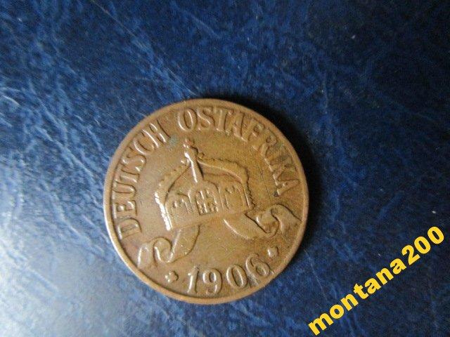 немецкая восточная африка  1 хеллер 1906