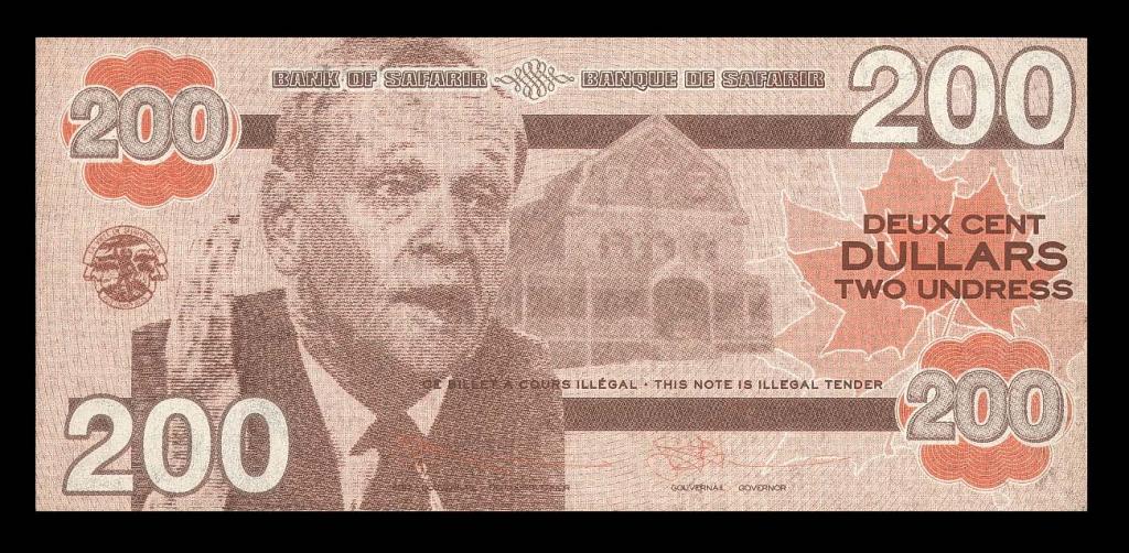 КАНАДА чек 200 долларов ЧАСТНЫЙ ВЫПУСК UNC
