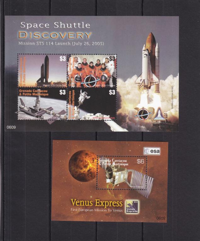 GRENADA CARRIACOU  Космос Дискавери  Лист + Блок 2006  Сост**