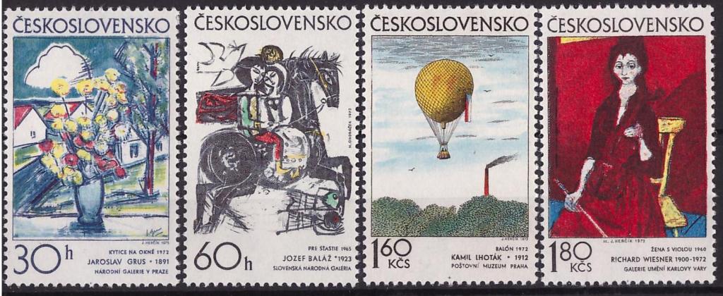 Чехословакия, 1973, № 2117-2120, € 2,8, MNH, полн.