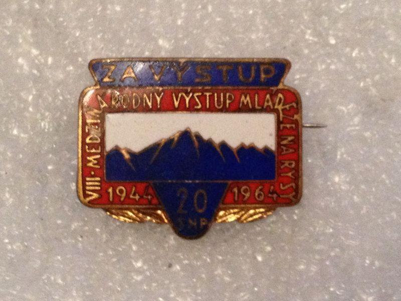 ZA VYSTUP na RYSY 1964(Польское общество туризма и экскурсий)