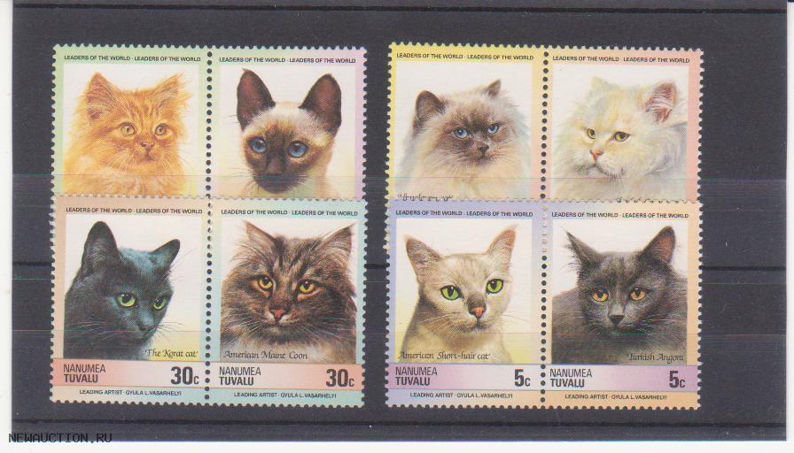 1985г.TUVALU Nanumea. Фауна. Кошки.**