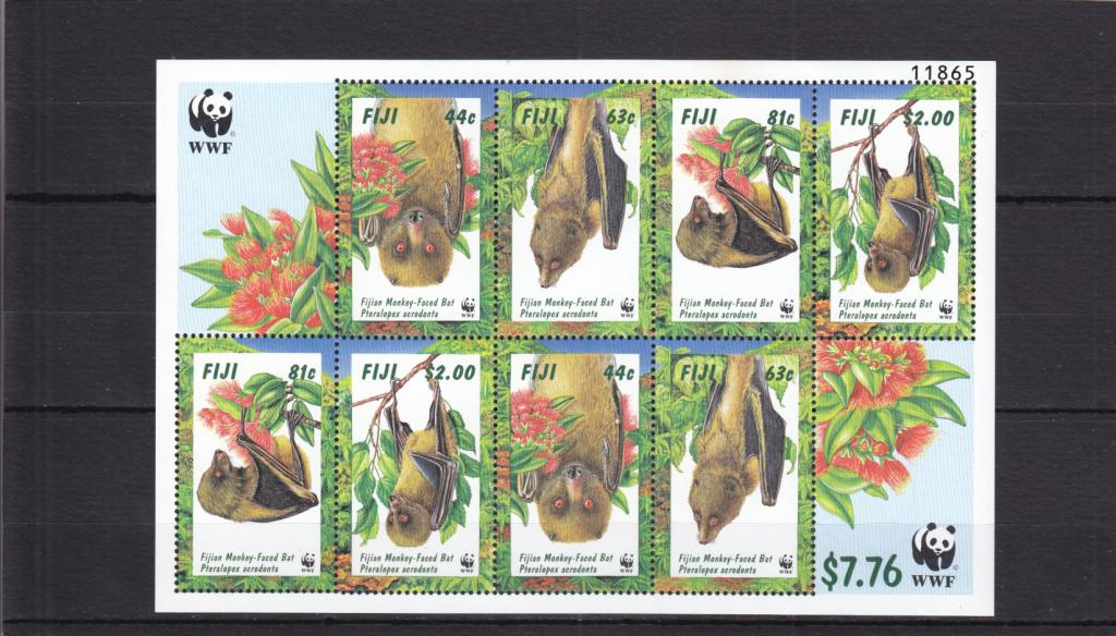 FIJI  ФИДЖИ     Фауна  Лист   WWF  Сост**