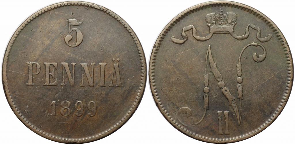 АР 5 пенни 1899 (арт 1348)