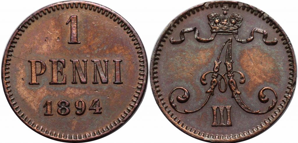 АР Пенни 1894 для Финляндии (арт 2227)