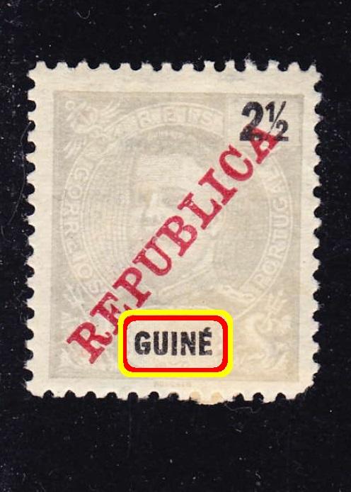 португальские колонии выпуск Republica GUINEE 2-1/2R*