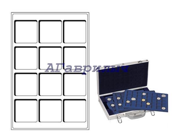 Планшет для монет 12 ячеек Leuchtturm 334х220