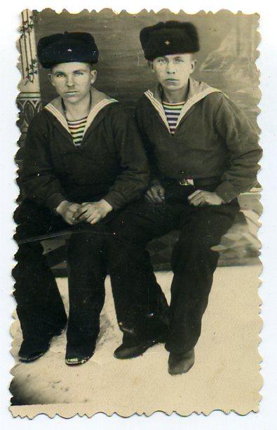 ВМФ матросы Тихоокеанский флот 10 х 6 см 1950-е гг