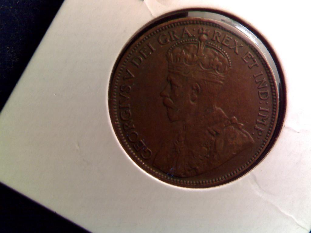 «/193/. Канада 1 цент 1918 .сибирлит 2 шт. в подарок»