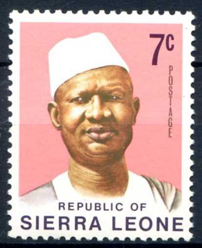 Сьерра-Леоне 1973 Президент Сиака Стивенс Mi:SL 550, Sn:SL 426 ** MNH
