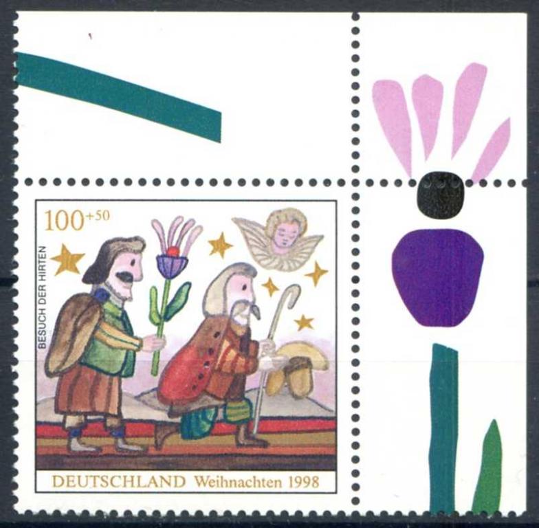 Германия 1998 Рождество Mi:DE 2023, Sn:DE B842, Yt:DE 1855 ** MNH
