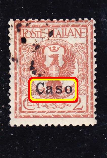 итальянские оккупации WWI (Egeo) выпуск СASO 2c