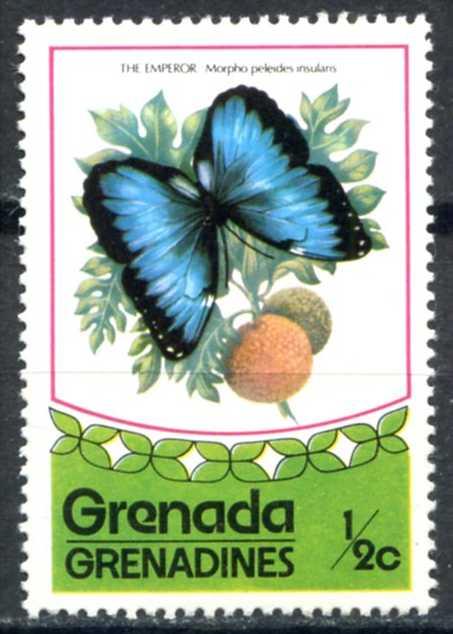Гренада Гренадины 1975 Бабочки Morpho peleides Фауна Mi:GD-GR 79 ** MNH